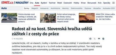 iDnes.cz: Slovak car makes the journey to work a pleasure